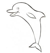 Funny spinner dolphin moment Coloring Page