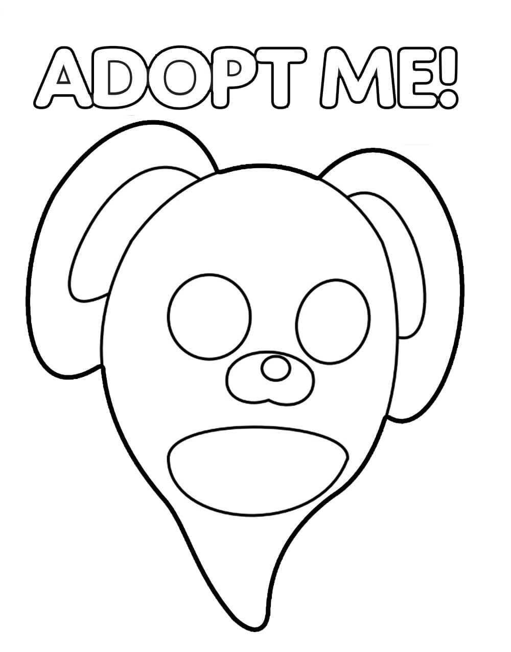 Hoofd van Ghost Bunny in Adopteer mij-spellen van Adopteer mij