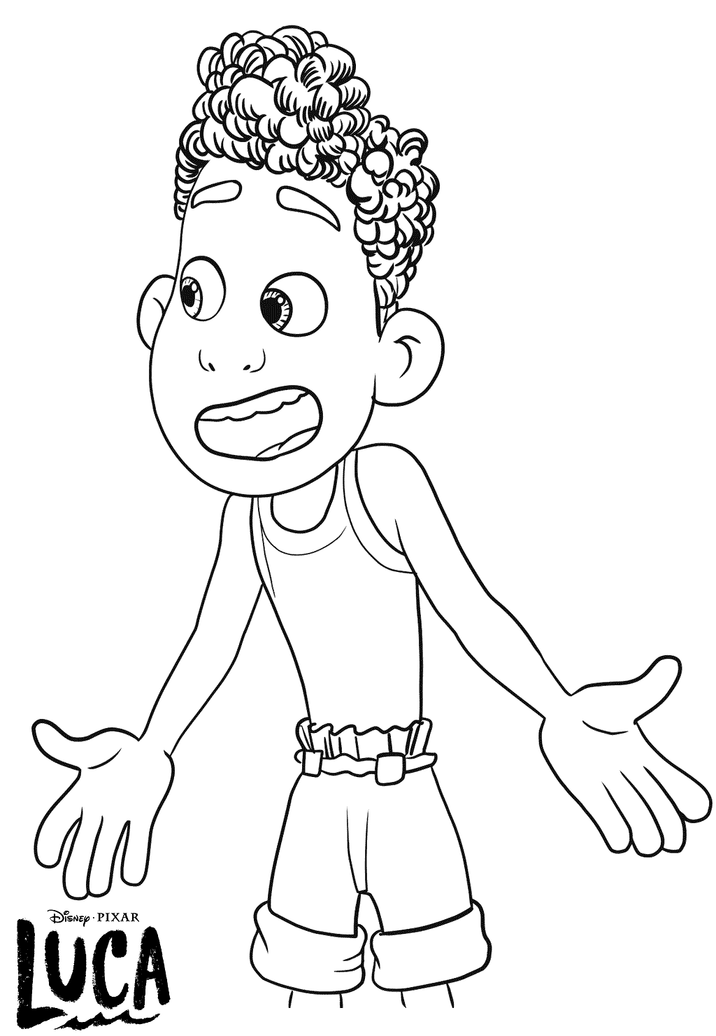 luca coloring pages