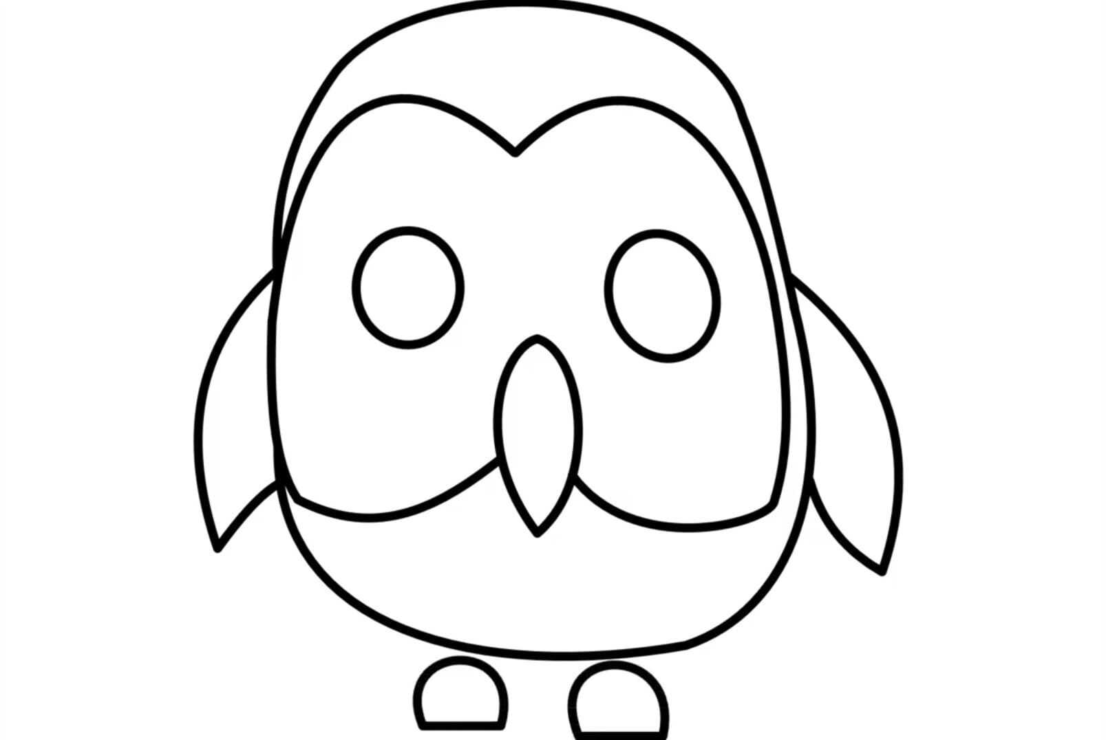 The Owl from Adopt me allows a player to ride on its head Coloring Page ...