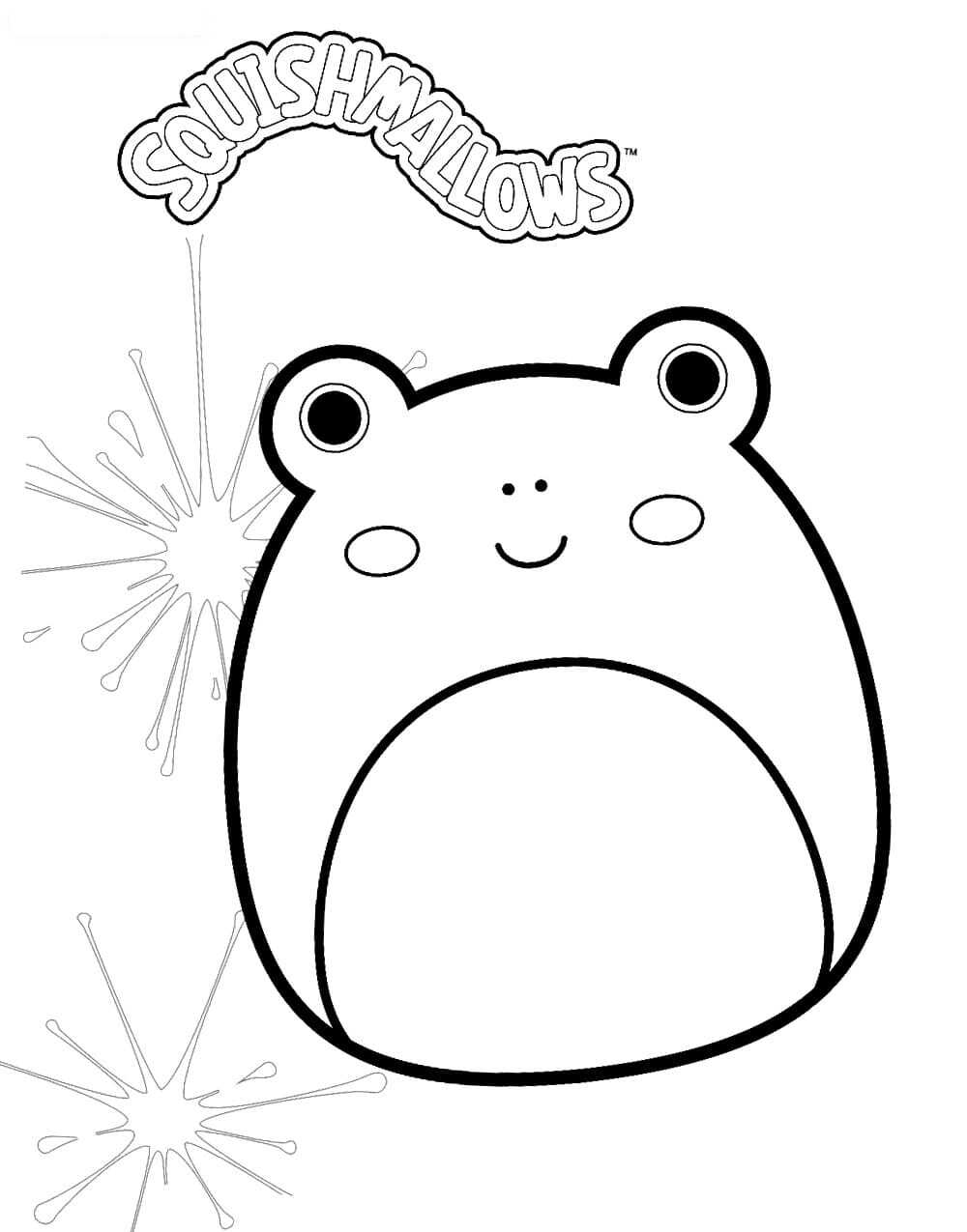 Disney Squishmallow Coloring Page