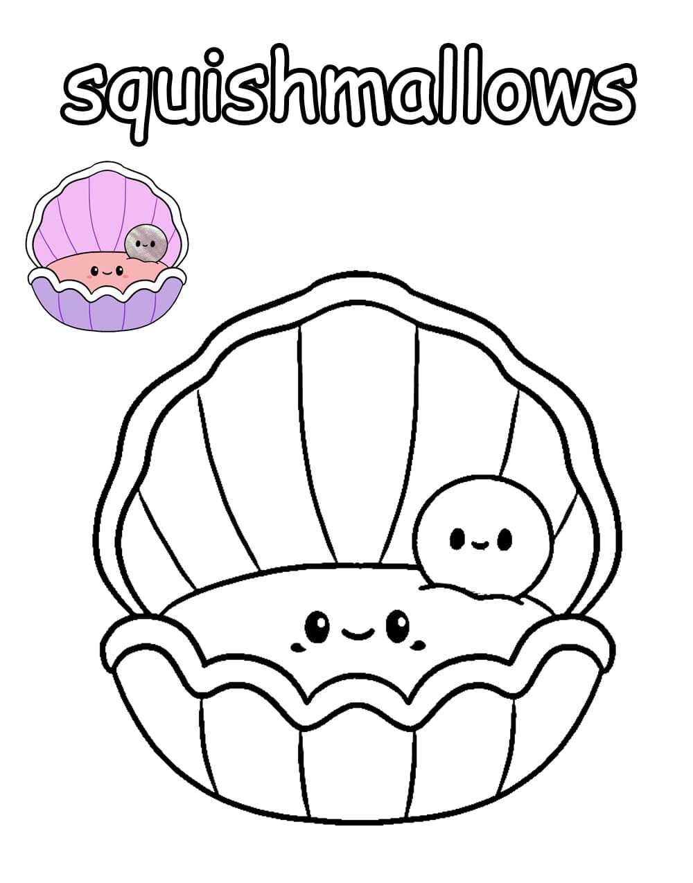 Printable Coloring Squishmallow Coloring Pages