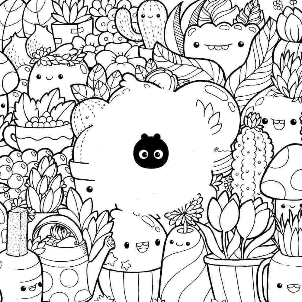 Squishmallow Fruits And Vegetables Coloring Page - Free Printable