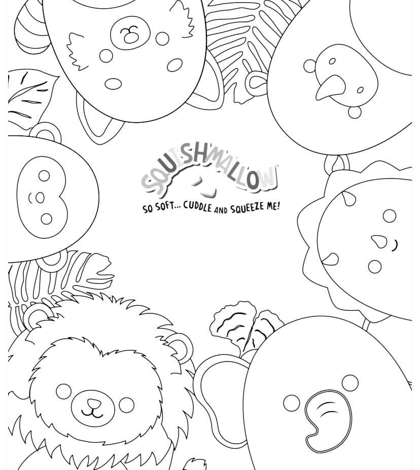 Free Printable Squishmallow Coloring Pages