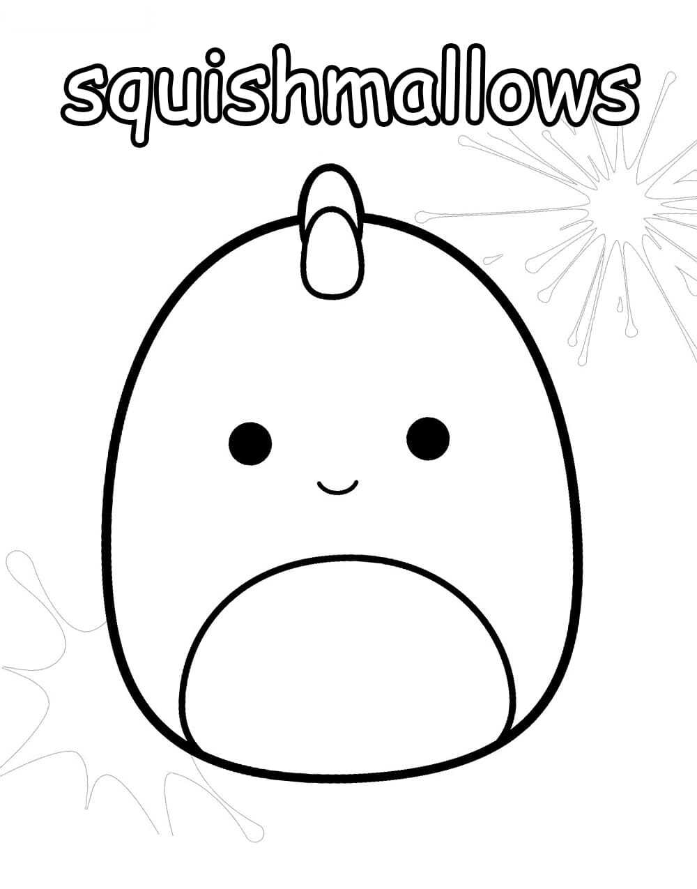 Ashley The Green Apple From Squishmallow Coloring Page Free Printable 