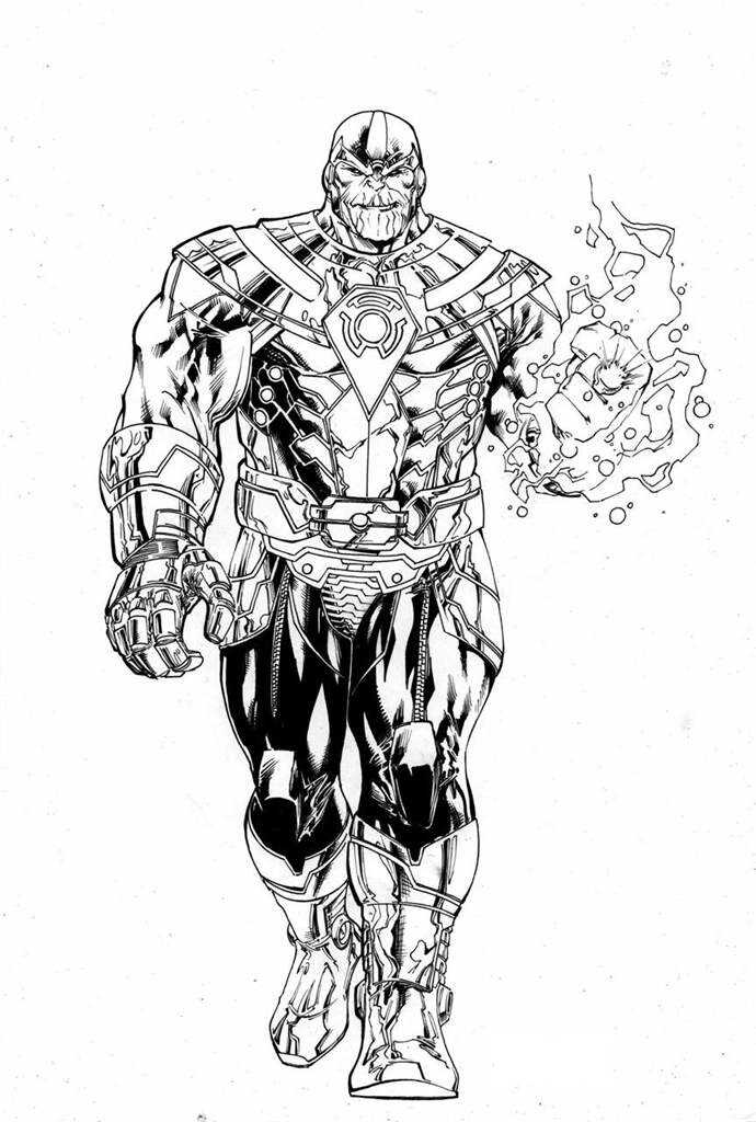 Thanos from the Avengers Infinity War possessed immense levels of superhuman strength Coloring Pages