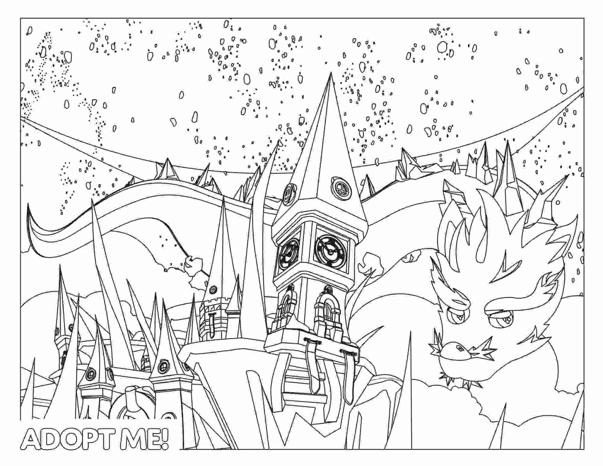 Winter holiday from Adopt me Coloring Page
