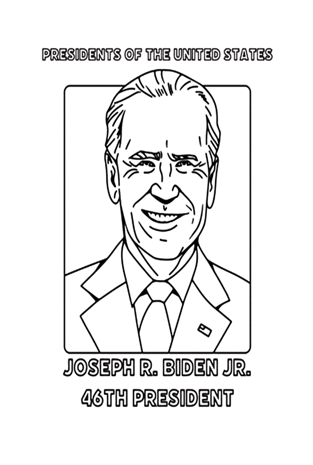 46th President Coloring Page