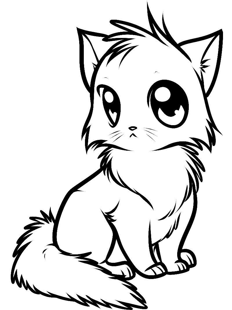 A kitten Coloring Pages