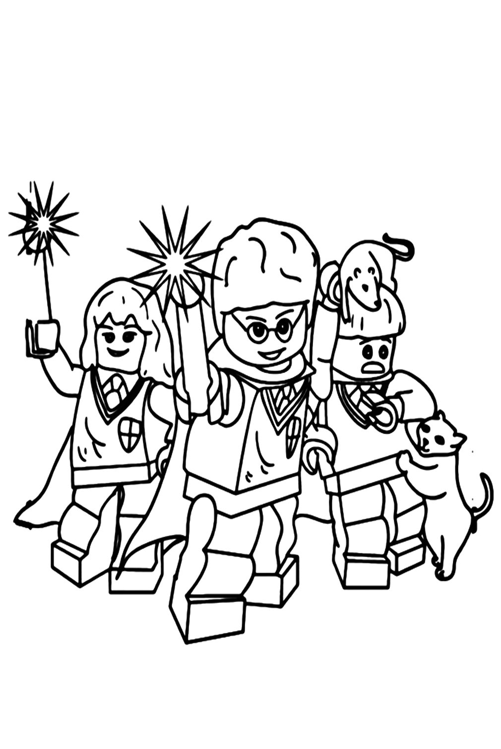 Allies Ninja From Lego Ninjago Play Firework Coloring Pages