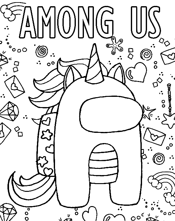 Entre nosotros Unicornio de Among Us