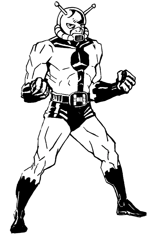 Ant-man muestra su poder en la caricatura de Ant-man de Ant-man
