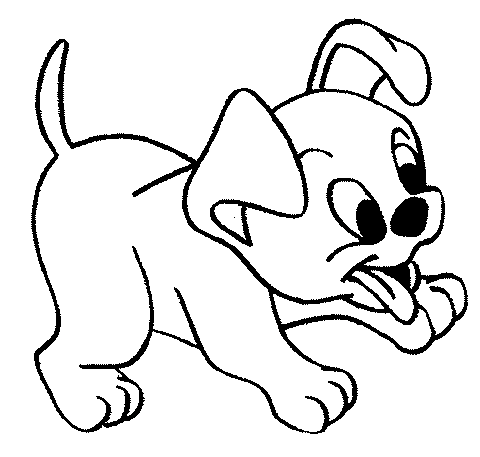 Baby Puppy Coloring Page