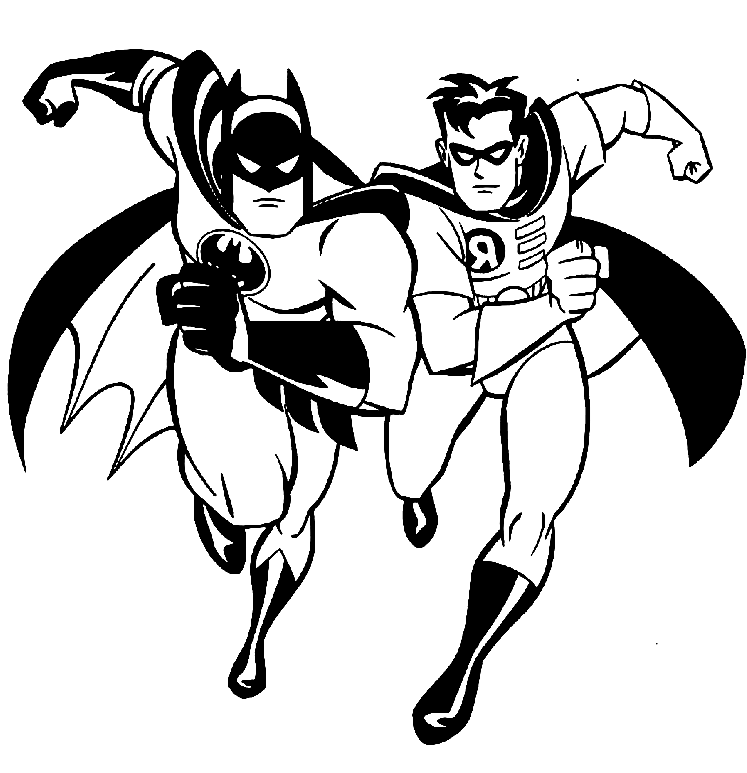 Batman And Robin Coloring Pages - Batman Coloring Pages - Coloring Pages For  Kids And Adults