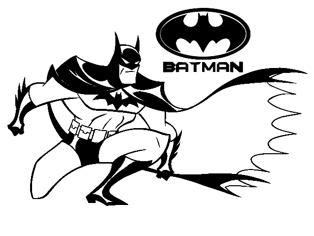Página para colorir de armadura do Batman