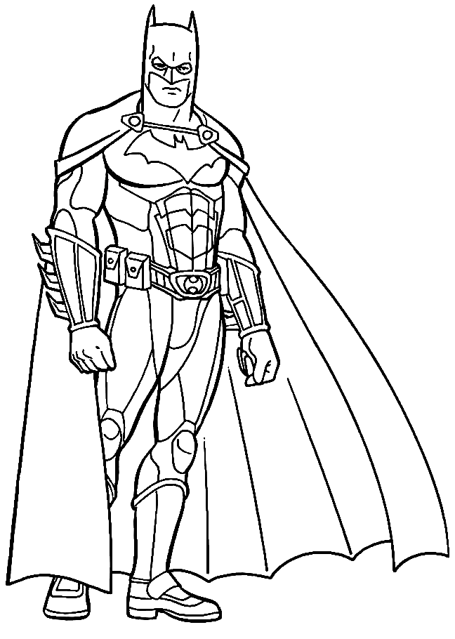 Batman, the Dark Knight from Batman Coloring Pages - Batman Coloring Pages  - Coloring Pages For Kids And Adults
