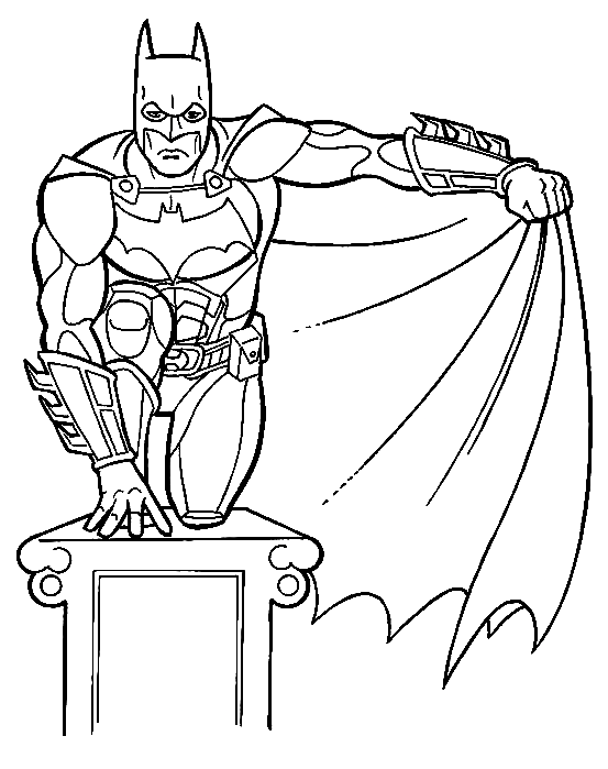 Página para colorir do Batman