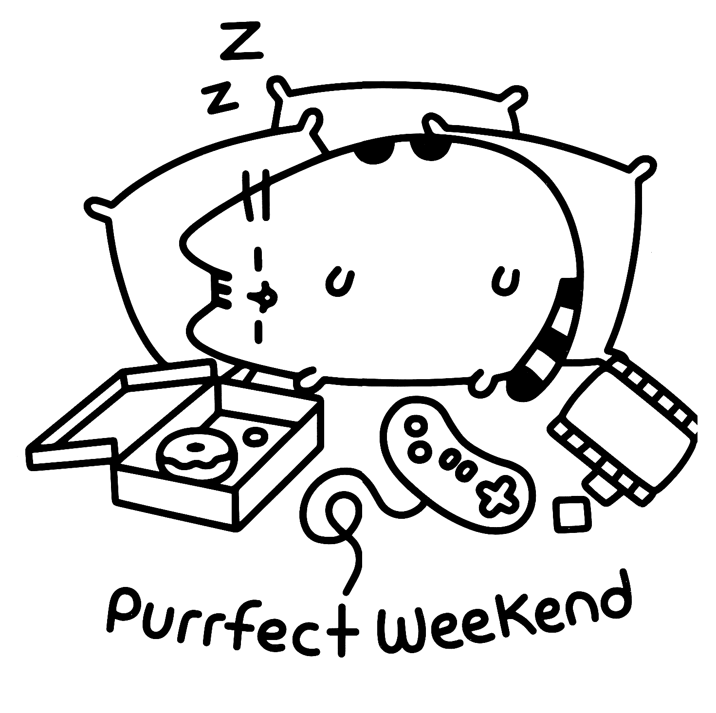 Best Luxury Coloring Pusheen To Print Coloring Page