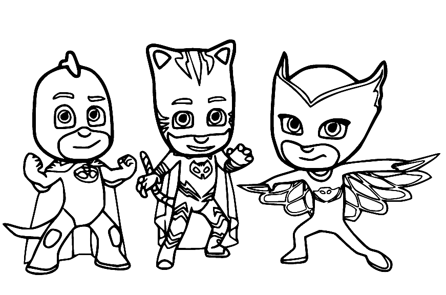 Menino Gato, Lagartixa e Corujinha de PJ Masks de PJ Masks