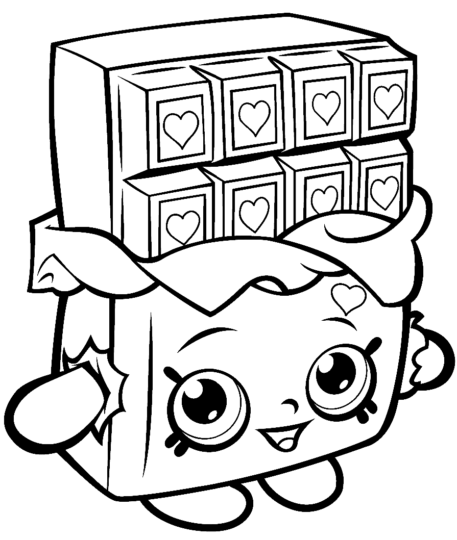 Cheeky Chocolate Shopkin 第 1 季 Coloring Page