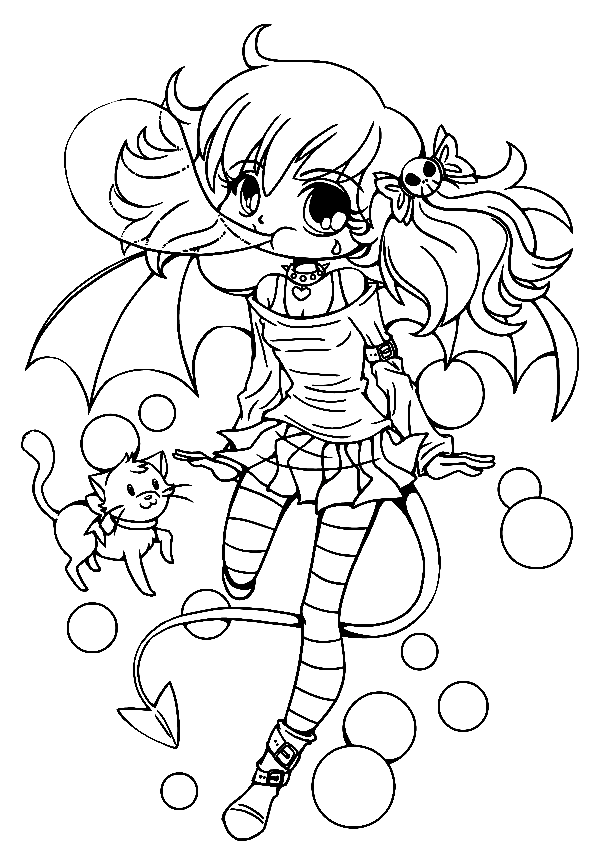 Chibi Anime 12 Coloring Pages