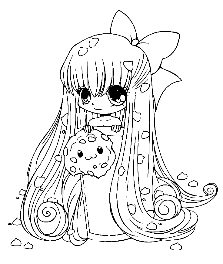 Chibi Anime 2 Coloring Pages