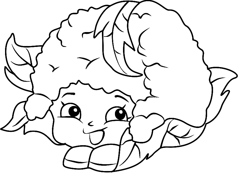 Chloe Flower Shopkins Coloring Page