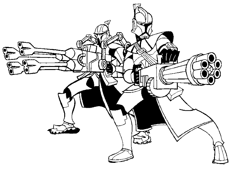 clone commander coloring pages