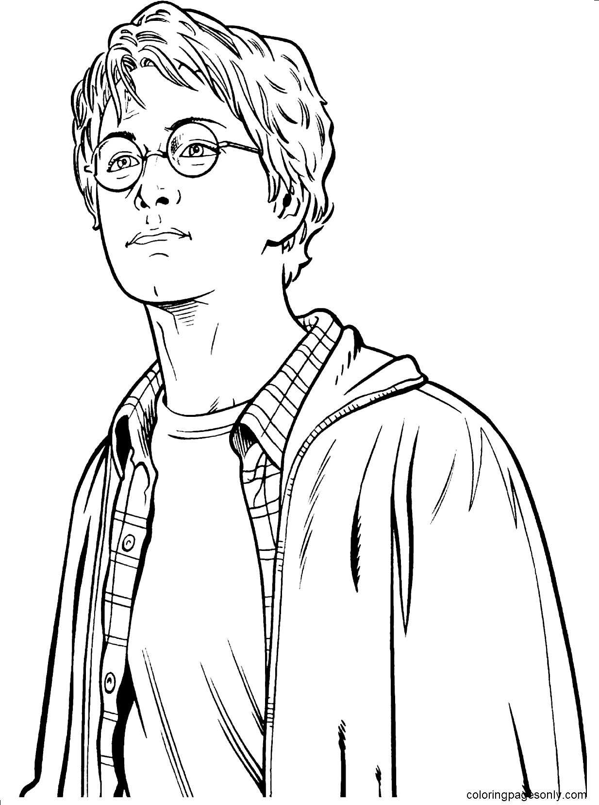 Desenho legal de Harry Potter para colorir