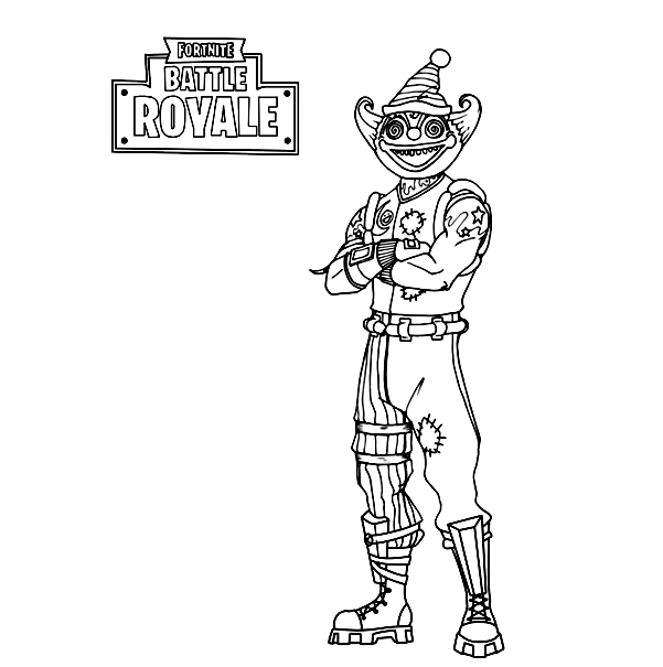 Creepier Nite Nite from Fortnite Coloring Page