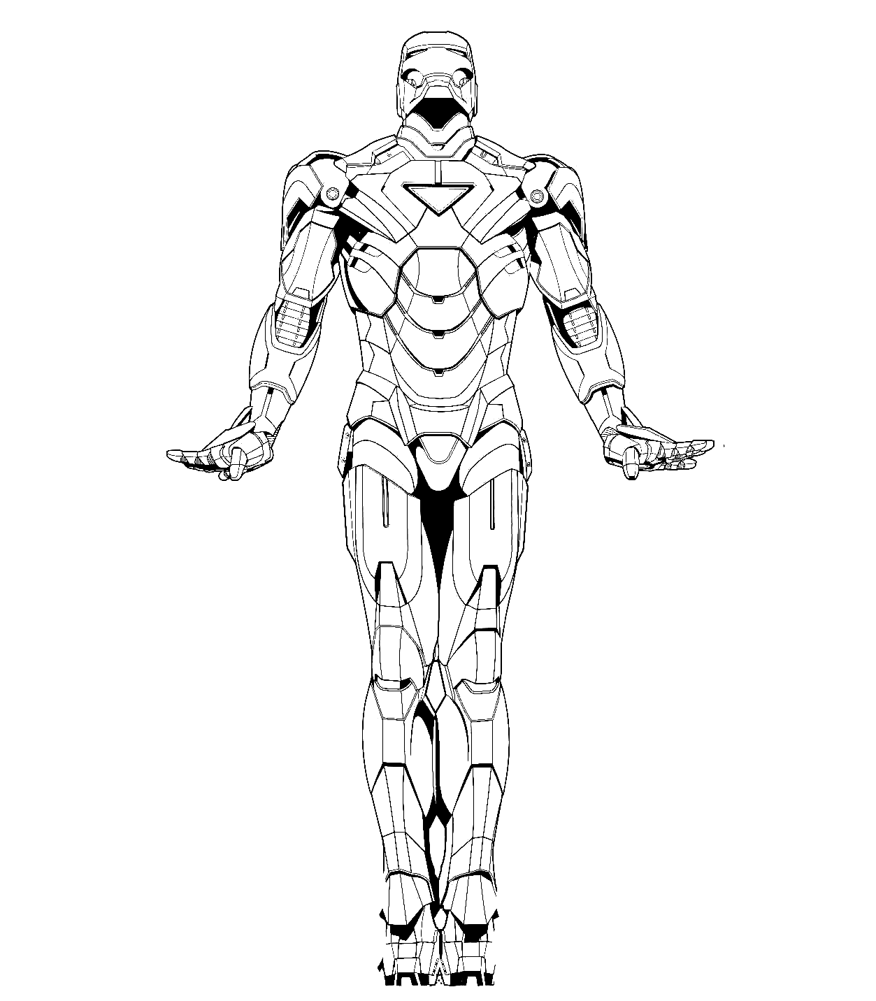 Dibujos para colorear de Iron man bailando en ballet