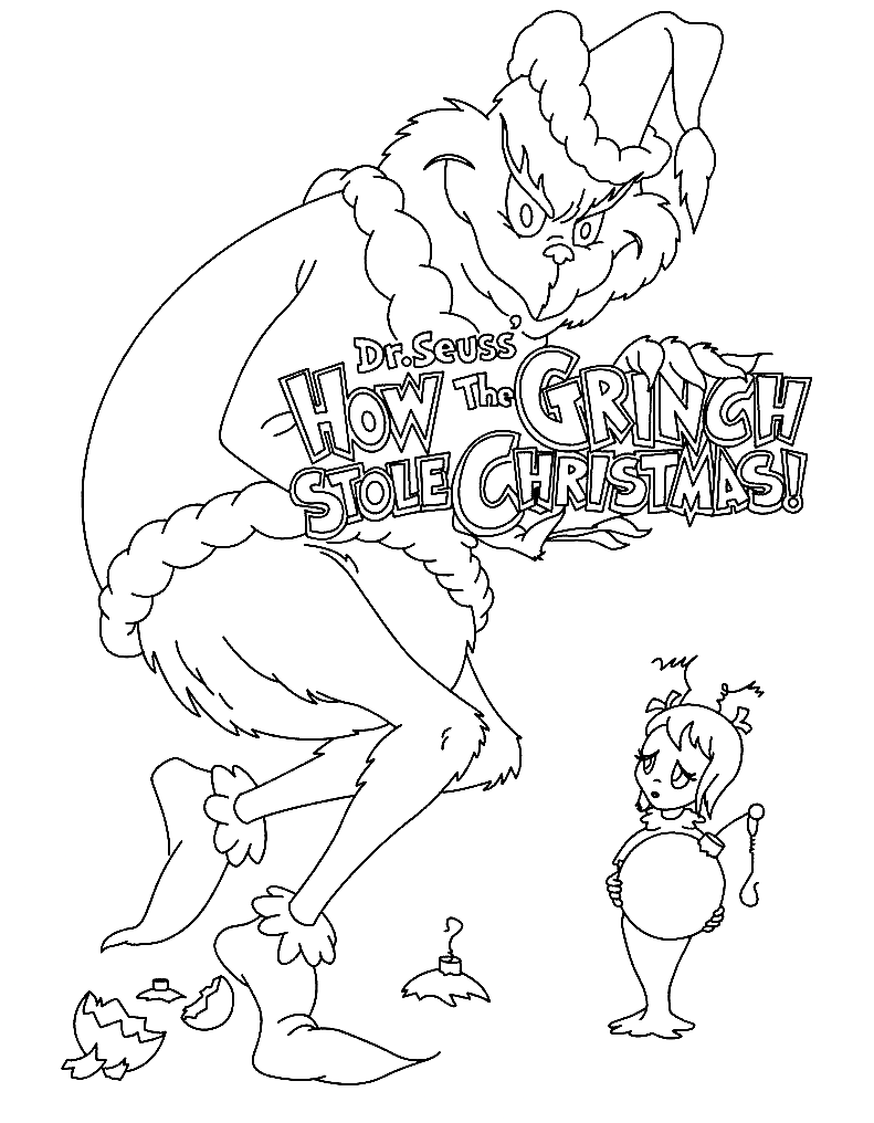 Christmas Coloring Pages Grinch