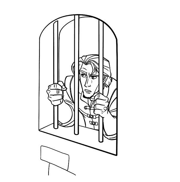 Flynn is a prisoner Coloring Pages