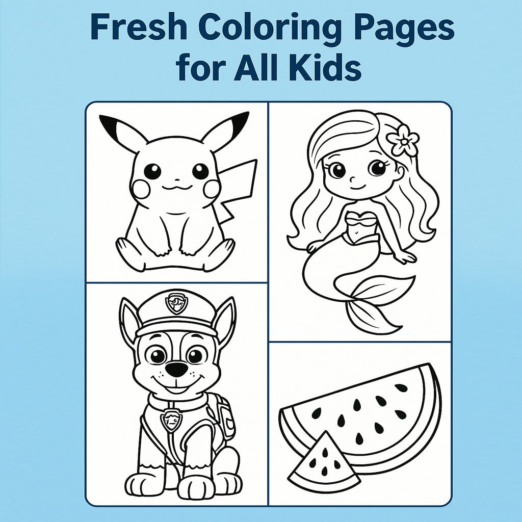 Fresh Coloring Pages for All Kids: Fun, Creative, and Always New!