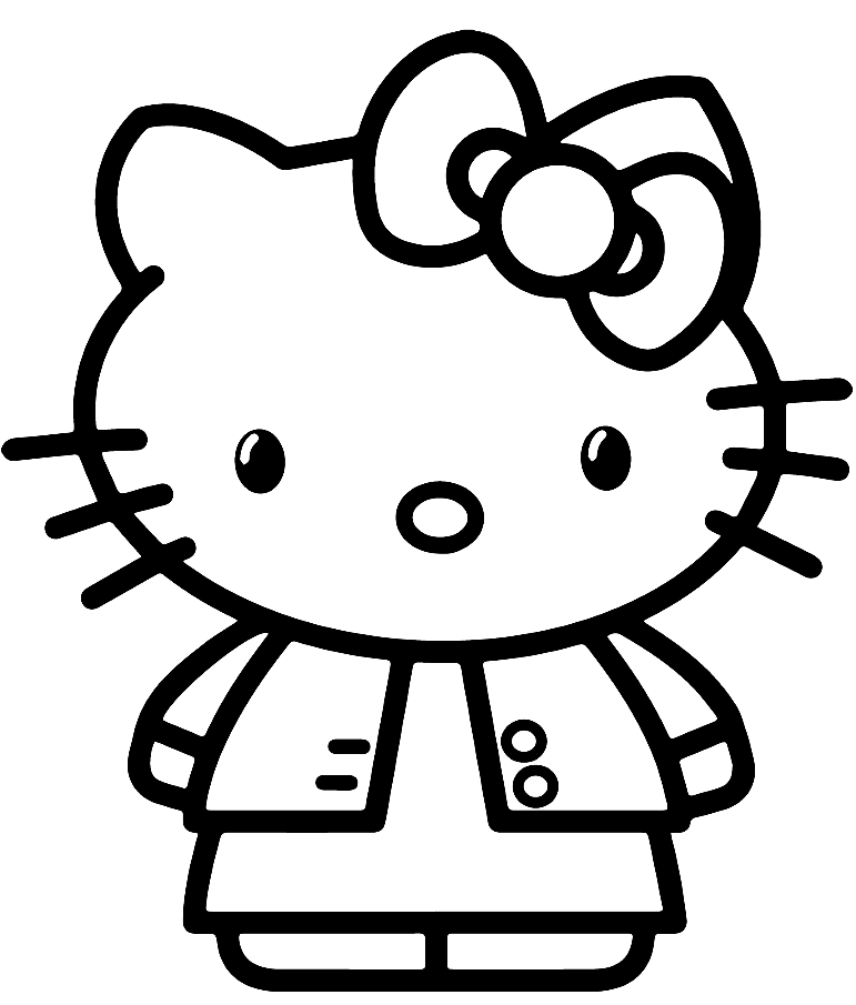 Hello kitty шаблон. Хэллоу Китти. Хелло Китти раскраска маленькие. Лёгкие рисунки Хеллоу Китти. Китти картинки для срисовки.