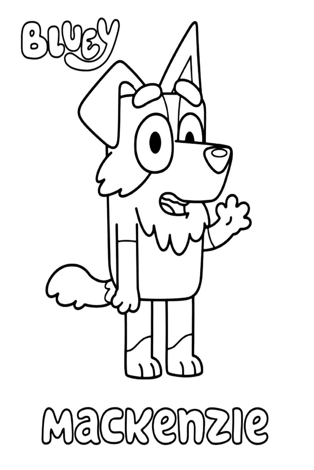 Happy Mackenzie Coloring Pages