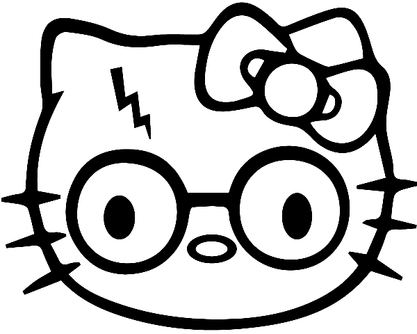 Hello Kitty Harry Potter Coloring Pages