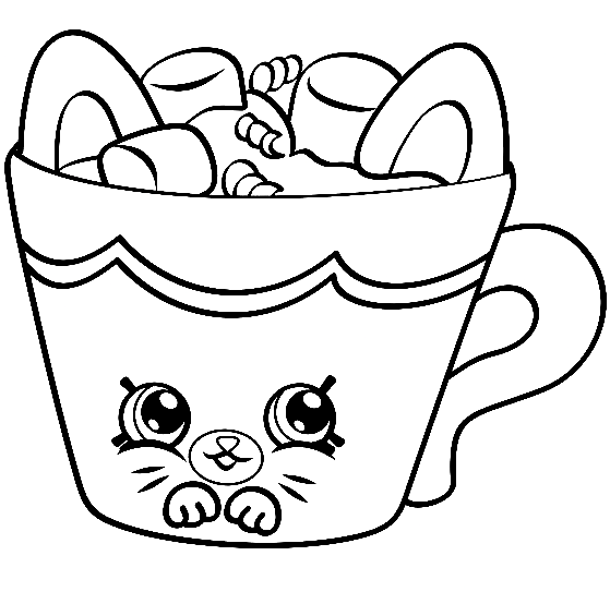 Hot Choc Shopkins Coloring Pages
