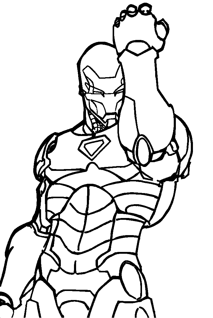Dibujos para colorear Iron Man 1