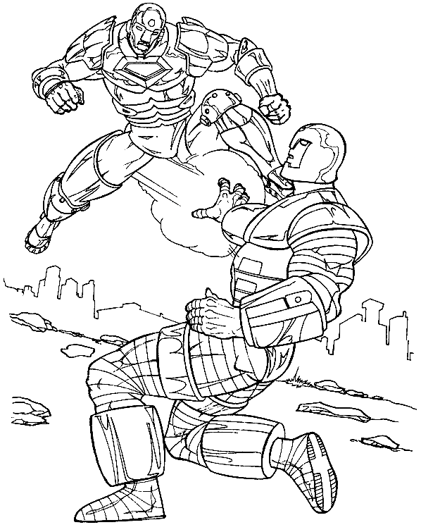 Iron Man 4 Coloring Page