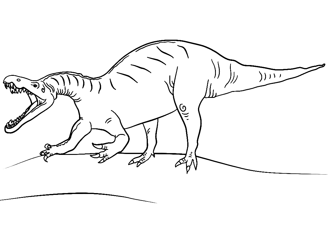 Jurassic World Kleurplaat Suchomimus
