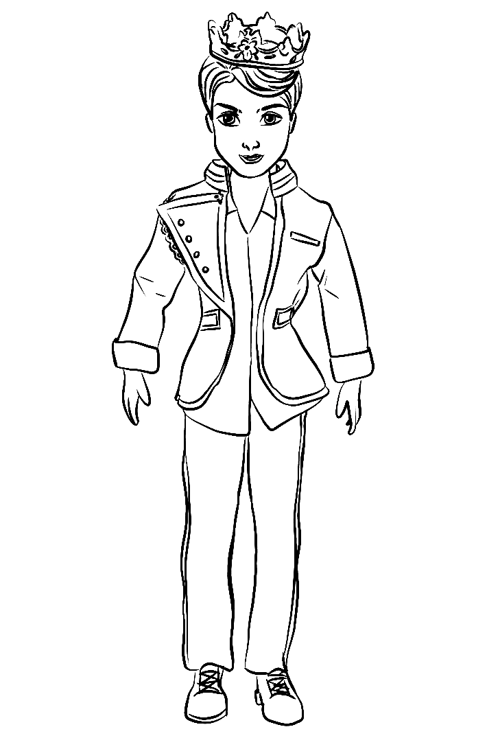 King Benjamin Ben from Descendants Coloring Pages