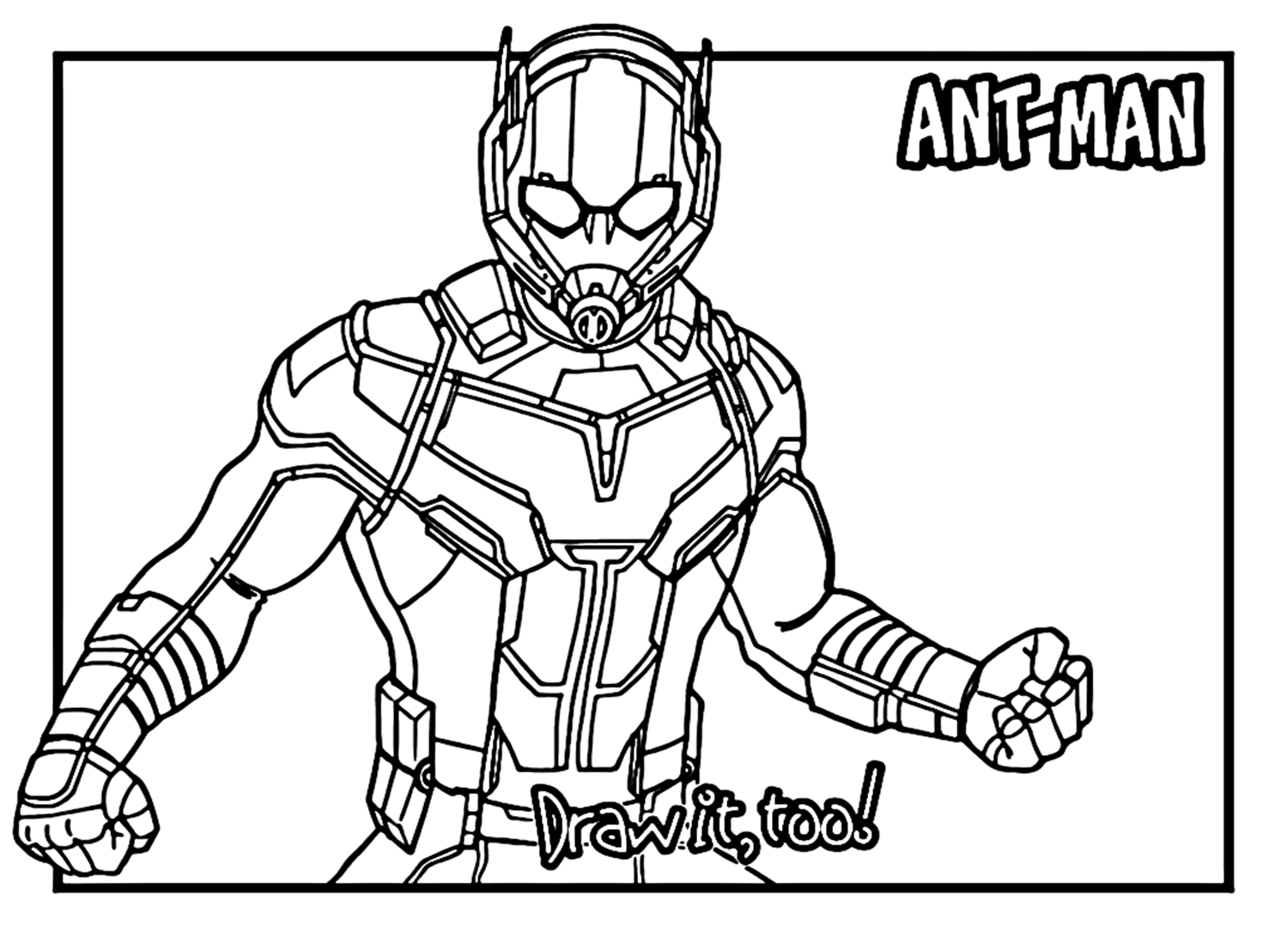 Learn How To Draw Ant-man Coloring Pages