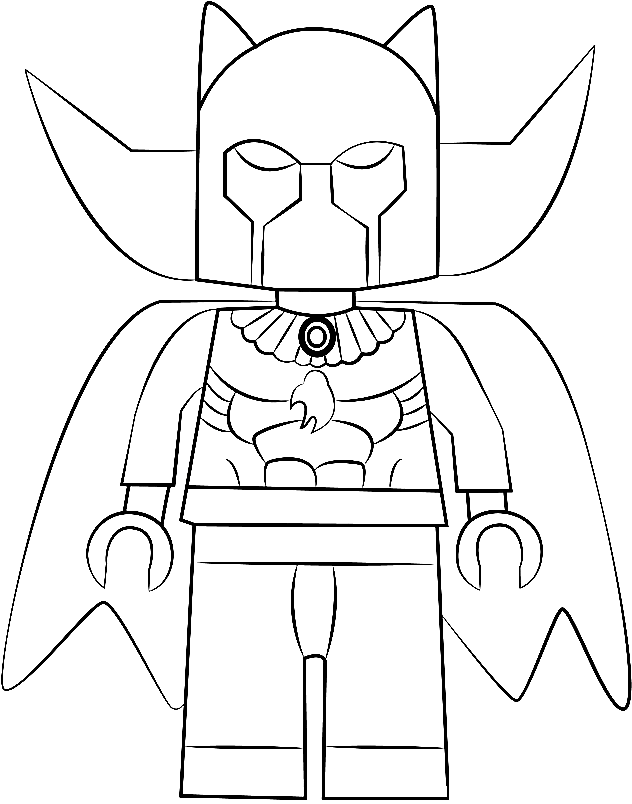 Lego Black Panther Coloring Page