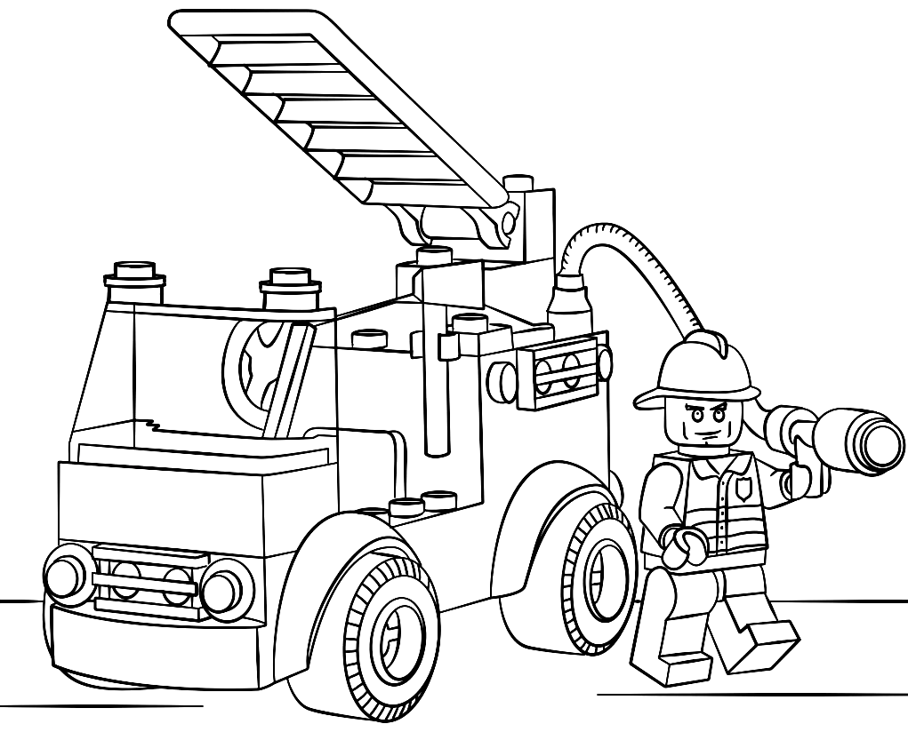 Пожарная машина Лего Сити из Лего