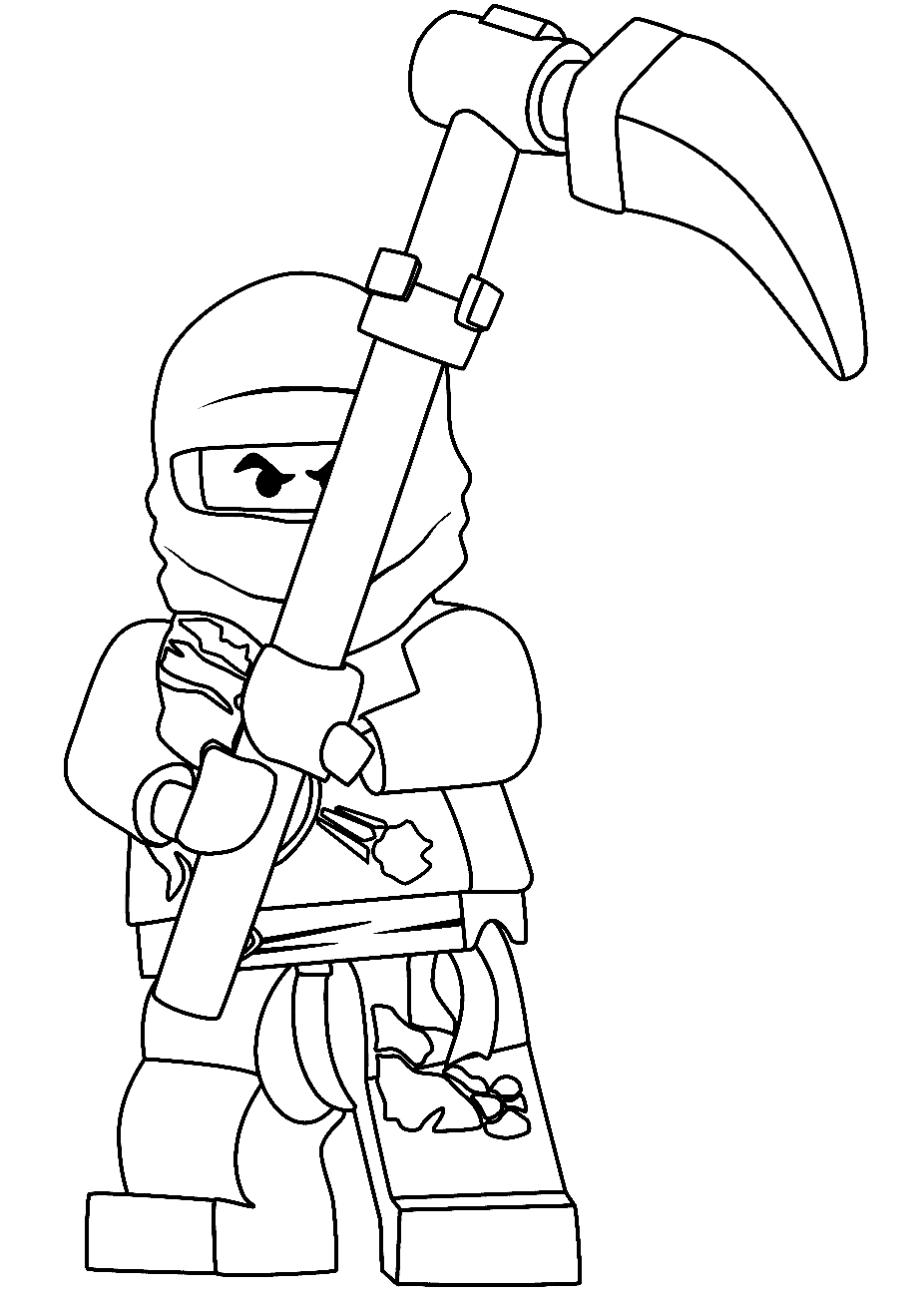 Desenhos para colorir grátis para imprimir Personagem Lego Ninjago