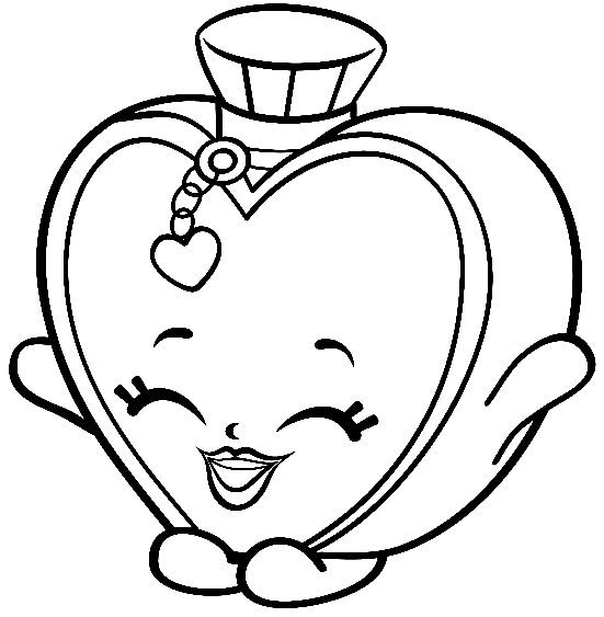 Limited Sally Scent Shopkins Coloring Page