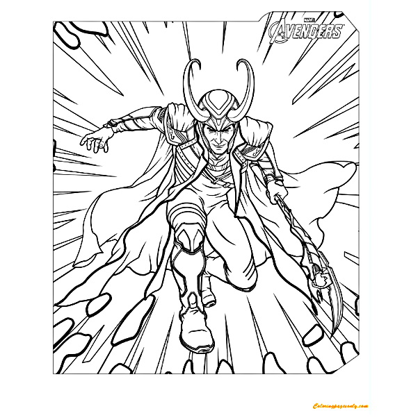 Loki Avengers Coloring Pages