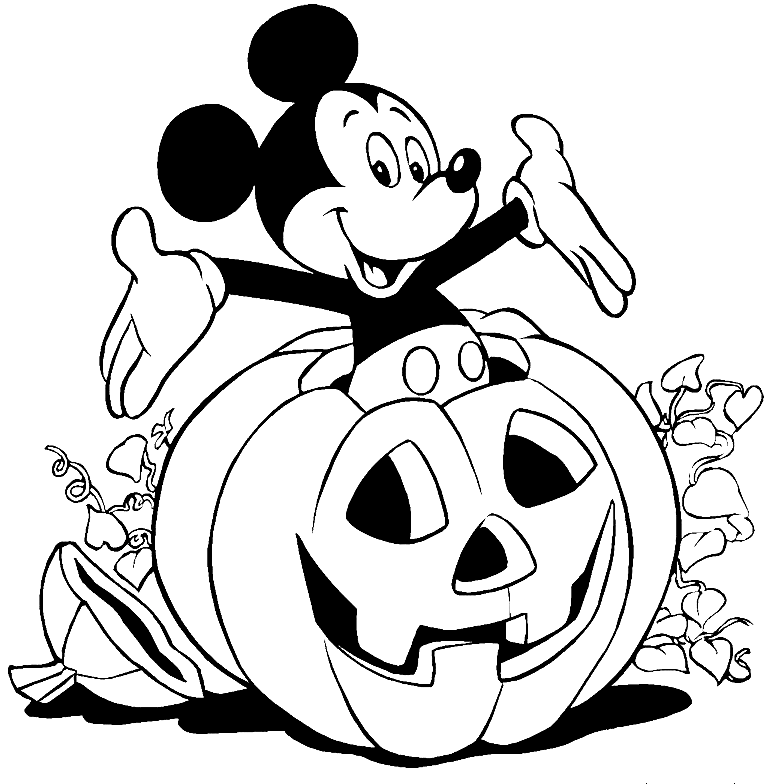 Mickey Calabaza Disney de Feliz Halloween