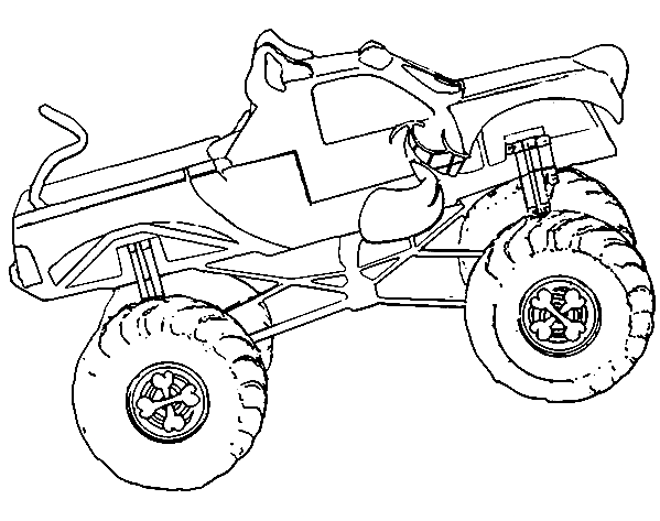 Monster Jam Scooby Doo Monster Truck Coloring Page